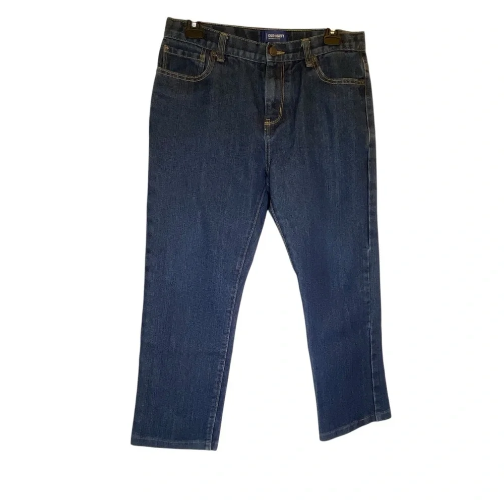 OLD NAVY Kids size 18R Blue denim Skinny Jeans medium wash with adjustable waist